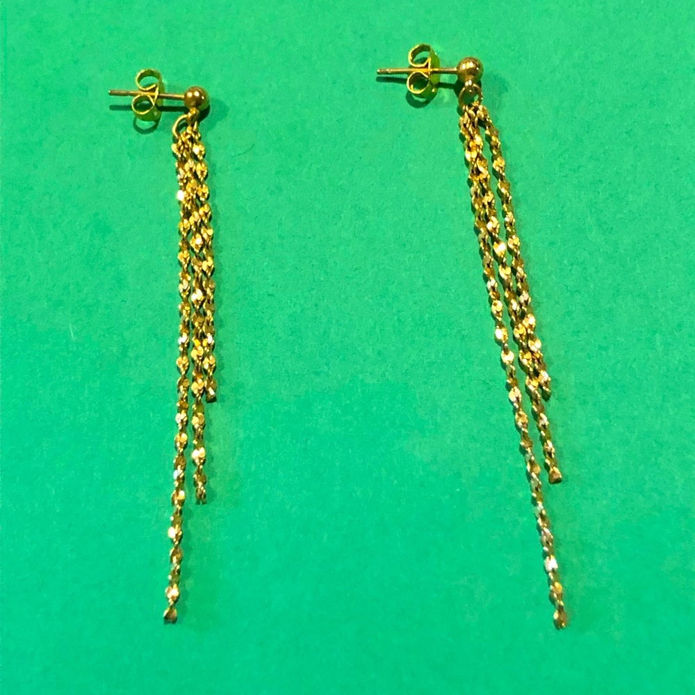 Vintage Gold Chain Earrings